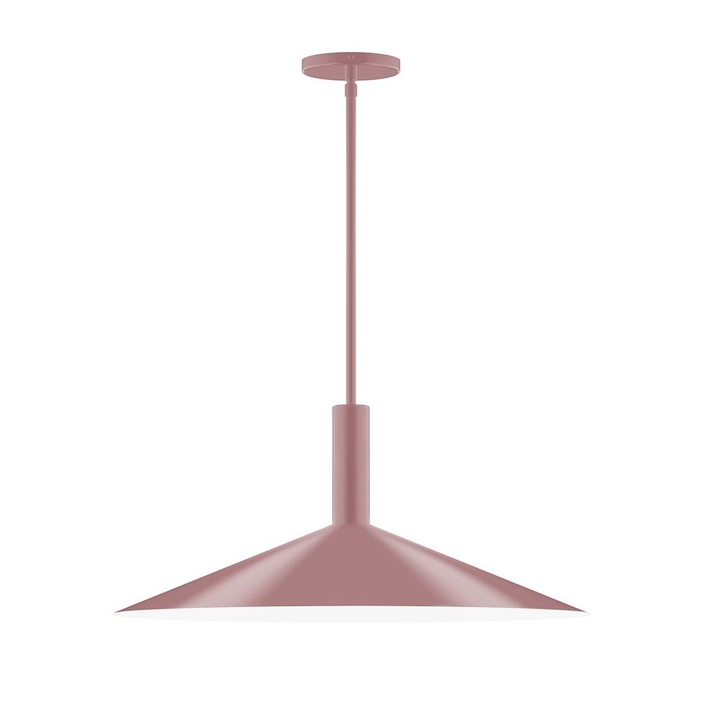 24&#34; Zing Stem Hung Pendant, Mauve