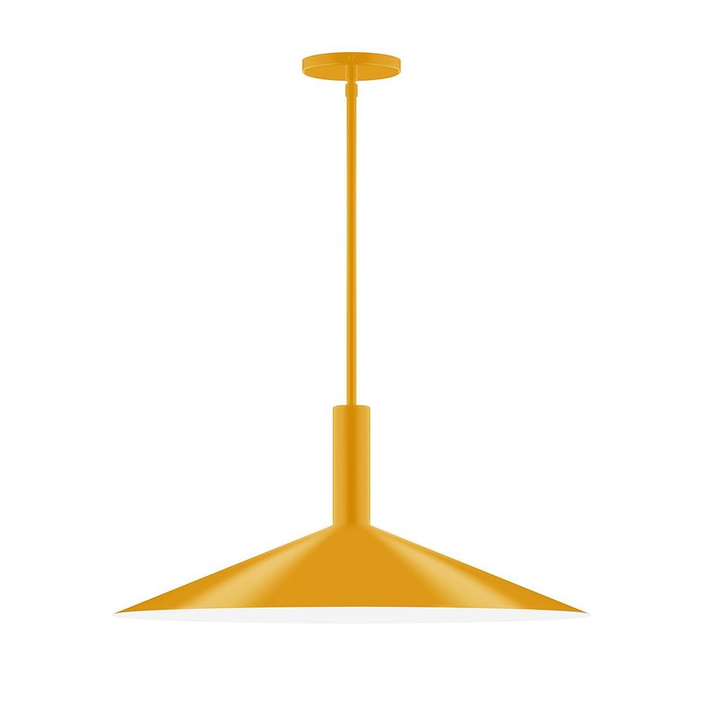 24&#34; Zing Stem Hung Pendant, Bright Yellow