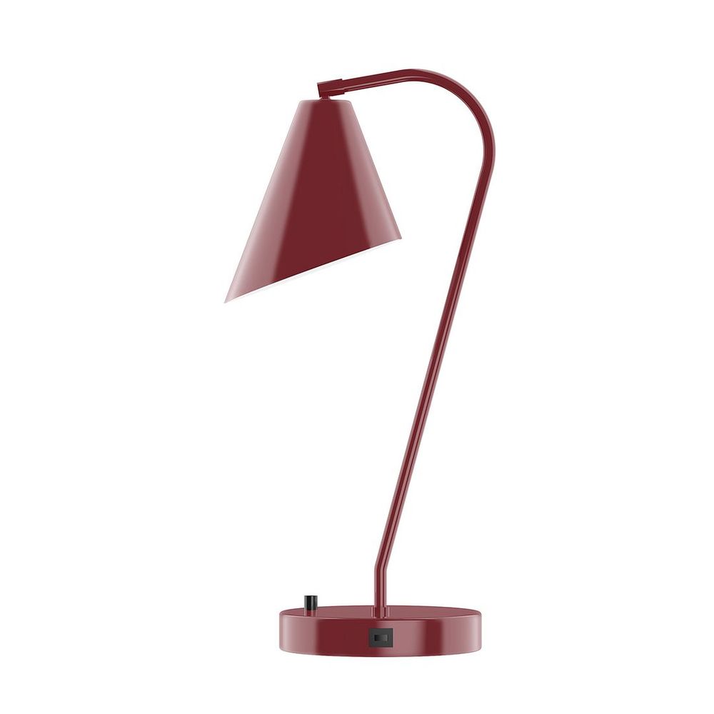 23&#34; Jasmine Table Lamp, Barn Red