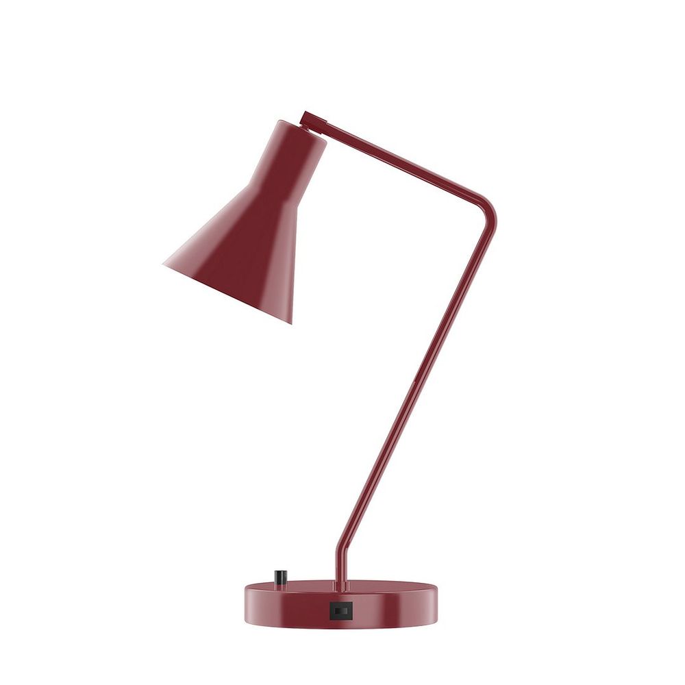 21&#34; Flare Table Lamp, Barn Red