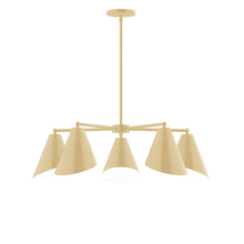 Montclair Light Works CHC415-17 - 5-Light Jasmine Chandelier, Ivory