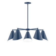 Montclair Light Works CHC415-50 - 5-Light Jasmine Chandelier, Navy