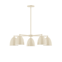 Montclair Light Works CHC417-16 - 5-Light Jill Chandelier, Cream