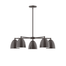 Montclair Light Works CHC417-51 - 5-Light Jill Chandelier, Architectural Bronze