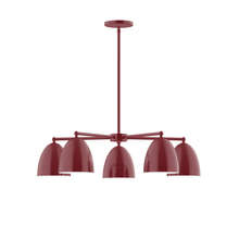Montclair Light Works CHC417-55 - 5-Light Jill Chandelier, Barn Red