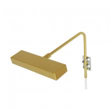 Montclair Light Works CPA310-75 - 8" Designer LED picture light, Gold Matte