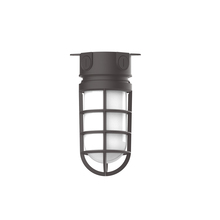 Montclair Light Works FMC050-57 - 5 1/2" Vaportite flush mount ceiling light, Bronze Matte