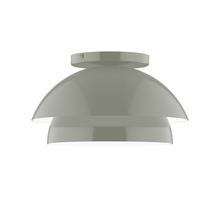 Montclair Light Works FMDX445-24 - 10" Nest Flush Mount, Moss Green