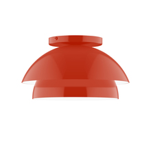 Montclair Light Works FMDX445-26 - 10" Nest Flush Mount, Vermillion