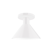 Montclair Light Works FMDX451-44 - 8" Chase Flush Mount, White