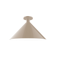 Montclair Light Works FMDX467-18 - 18" Chase Flush Mount, Clay
