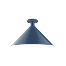 Montclair Light Works FMDX467-50 - 18" Chase Flush Mount, Navy
