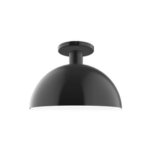 Montclair Light Works FMDX471-41 - 12" Ray Flush Mount, Black