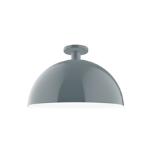 Montclair Light Works FMDX472-40 - 18" Ray Flush Mount, Slate Gray
