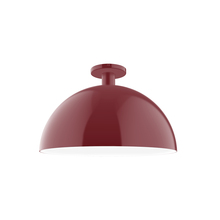 Montclair Light Works FMDX472-55 - 18" Ray Flush Mount, Barn Red