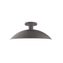 Montclair Light Works FMDX476-57 - 16" Glow Flush Mount, Bronze Matte