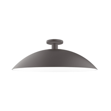 Montclair Light Works FMDX477-57 - 24" Glow Flush Mount, Bronze Matte