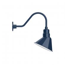 Montclair Light Works GNA102-50 - 10" Angle shade gooseneck wall mount, Navy