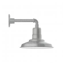 Montclair Light Works GNN182-49 - 12" Warehouse shade, Straight Arm wall mount, Painted Galvanized