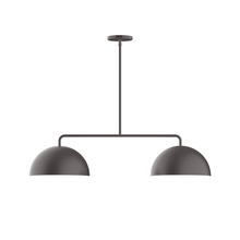 Montclair Light Works MSG432-57 - 2-Light Arcade Linear Pendant, Bronze Matte
