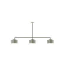 Montclair Light Works MSN419-24 - 3-Light Axis Linear Pendant, Moss Green