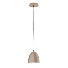 Montclair Light Works PEB417-18-C21 - 6" Jill shade, white cord with canopy, Clay