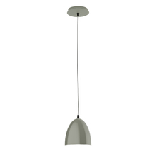 Montclair Light Works PEB417-24-C21 - 6" Jill shade, white cord with canopy, Moss Green