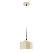 Montclair Light Works PEB419-16-C21 - 8.5" Julia shade, white cord with canopy, Cream