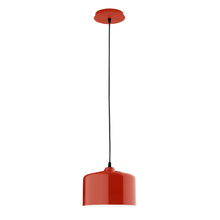 Montclair Light Works PEB419-26 - 8.5" Julia shade, black cord with canopy, Vermillion