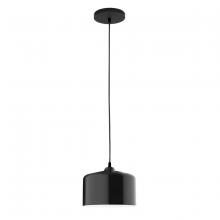 Montclair Light Works PEB419-41 - 8.5" Julia shade, black cord with canopy, Black