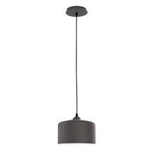 Montclair Light Works PEB419-57 - 8.5" Julia shade, black cord with canopy, Bronze Matte