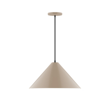 Montclair Light Works PEB423-18 - 18" Pinnacle Pendant, Clay