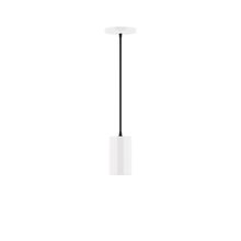 Montclair Light Works PEB425-44-C21 - 3.5" x 6" Beam Pendant, white cord with canopy, White