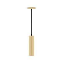 Montclair Light Works PEB426-17-C21 - 3.5" x 12" Beam Pendant, white cord with canopy, Ivory