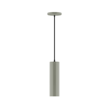 Montclair Light Works PEB426-24 - 3.5" x 12" Beam Pendant, Moss Green