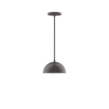 Montclair Light Works PEB431-57 - 8" Arcade Pendant, Bronze Matte