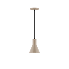 Montclair Light Works PEB436-18 - 6" Flare Pendant, Clay
