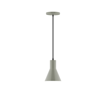 Montclair Light Works PEB436-24 - 6" Flare Pendant, Moss Green