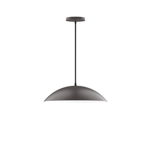 Montclair Light Works PEB438-57-C21 - 16" Plateau Pendant, white cord with canopy, Bronze Matte