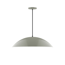 Montclair Light Works PEB439-24 - 24" Plateau Pendant, Moss Green