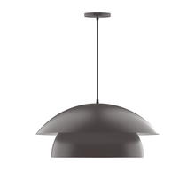 Montclair Light Works PEBX447-57 - 24" Nest Pendant, Bronze Matte
