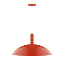 Montclair Light Works PEBX467-26 - 18" Chase Pendant, Vermillion