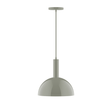 Montclair Light Works PEBX471-24 - 12" Ray Pendant, Moss Green
