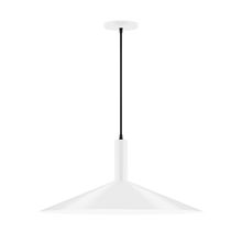 Montclair Light Works PEBX478-44-C21 - 24" Zing Pendant, white cord with canopy, White