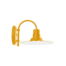 Montclair Light Works SCC158-21 - 12" Radial shade, wall mount sconce, Bright Yellow