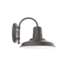 Montclair Light Works SCC182-57 - 12" Warehouse shade, wall mount sconce, Bronze Matte