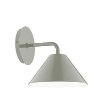 Montclair Light Works SCJ421-24 - 8" Pinnacle Wall Sconce, Moss Green