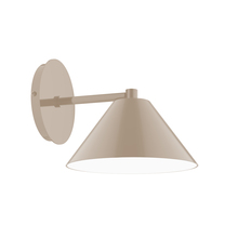 Montclair Light Works SCK421-18 - 8" Pinnacle Wall Sconce, Clay