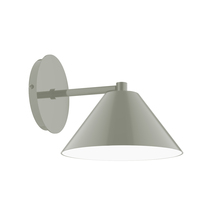 Montclair Light Works SCK421-24 - 8" Pinnacle Wall Sconce, Moss Green