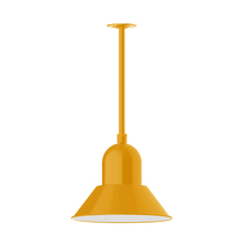 Montclair Light Works STA124-21 - 14" Prima, stem mount with canopy, Bright Yellow